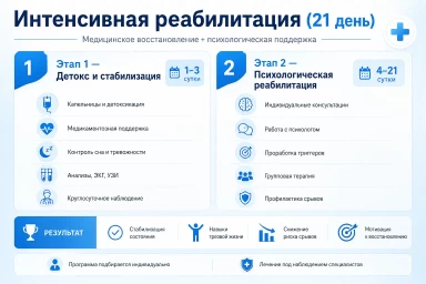 Реабилитация за 21 день в Аткарске
